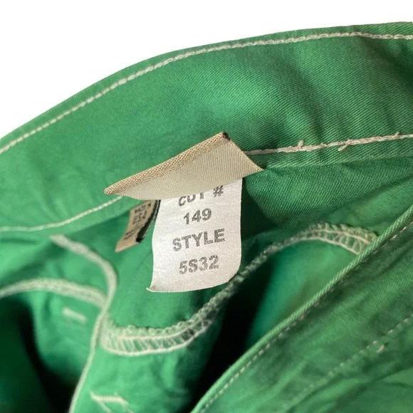 Bills Khakis 5 Pocket Twill Pants 32 x 31 Green Straight Fit Cotton Made In USA - Picture 7 of 9